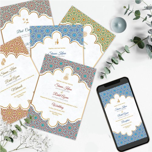 Mehrab e Nawabi Royal Classic Luxury Style Wedding Invitation