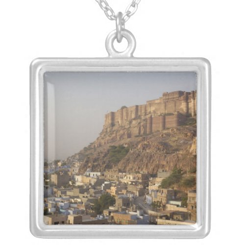 Mehrangarh Fort of Jodhpur Rajasthan INDIA Silver Plated Necklace
