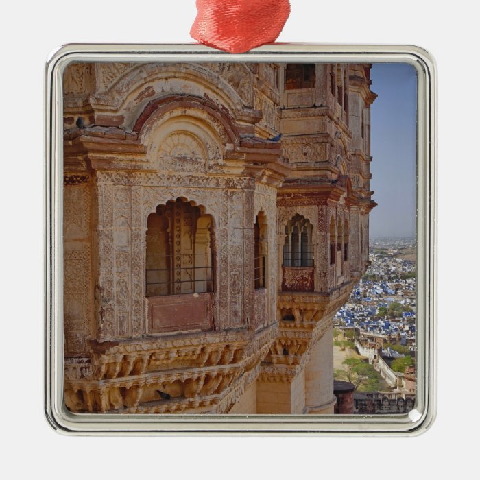 Mehrangarh Fort towering above Jodhpur, The Blue Christmas Tree Ornaments