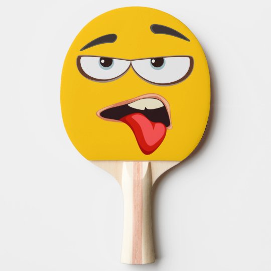 MehYellow Emoji PingPong Paddle