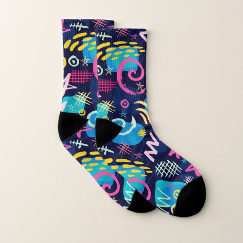 Meias Grandes Moda Moderna Chique v1 Socks