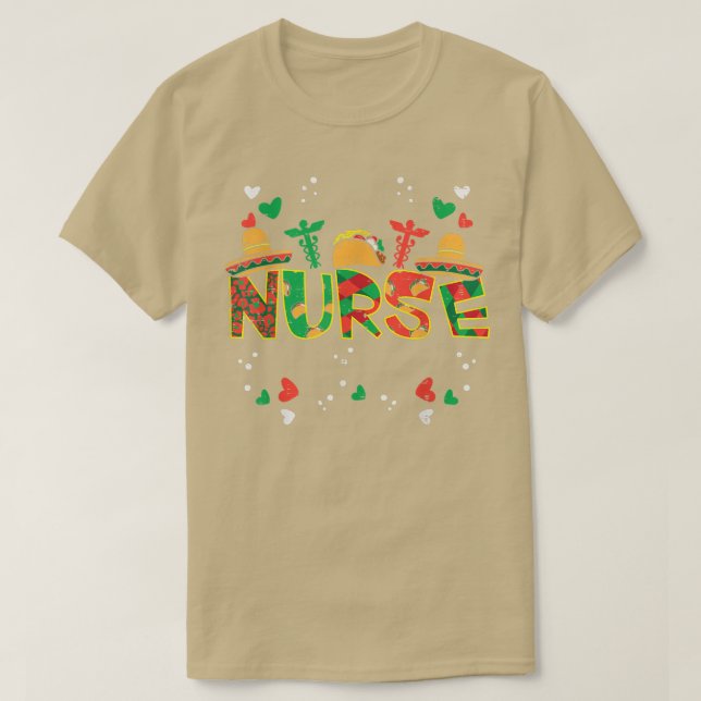 Meican Nurse Cinco De Mayo Nurse Women Scrub Top R (Design Front)