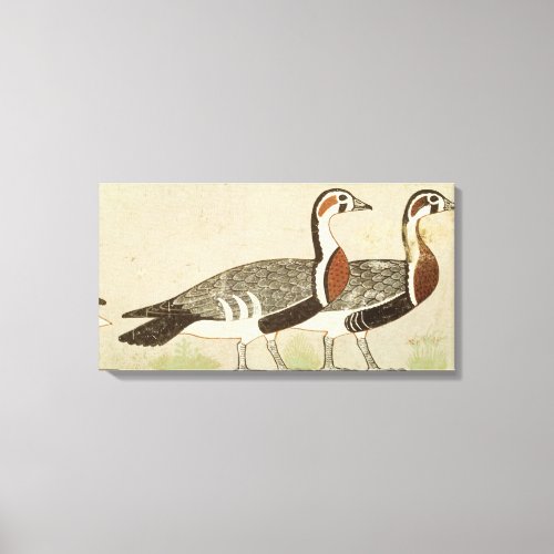Meidum geese from the Tomb of Nefermaat and Canvas Print