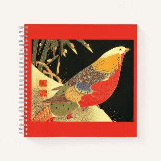 Meiji bird print notebook