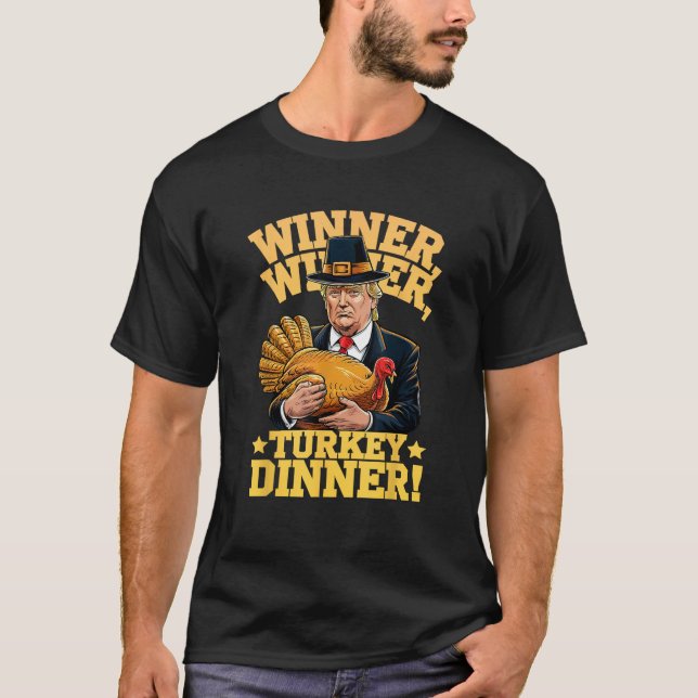 MEILAN Unisex Adults Humor Funny Trump Winner Winn T-Shirt (Front)