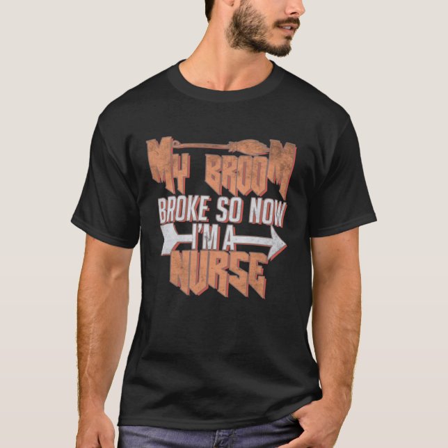 Mein Besen ist kaputt so nein ich bin eine Kranken T-Shirt (Front)