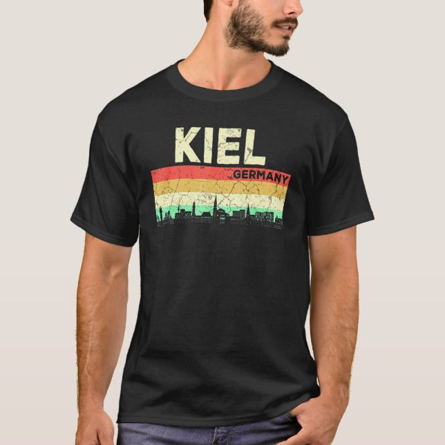 Mein Kiel Skyline Germany Home City Souvenir T-Shirt (Front)