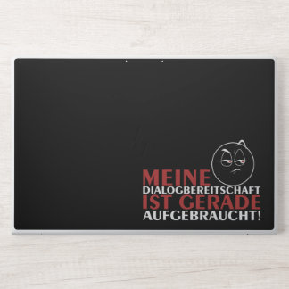 Meine Dialogbereitschaft ist gerade aufgebraucht! HP Laptop Skin