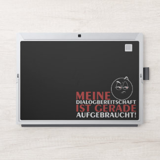 Meine Dialogbereitschaft ist gerade aufgebraucht! HP Laptop Skin