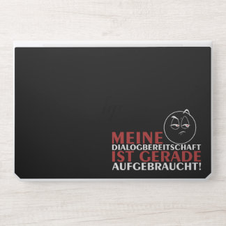 Meine Dialogbereitschaft ist gerade aufgebraucht! HP Laptop Skin