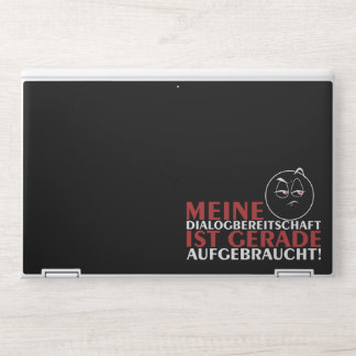Meine Dialogbereitschaft ist gerade aufgebraucht! HP Laptop Skin