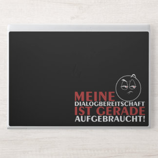 Meine Dialogbereitschaft ist gerade aufgebraucht! HP Laptop Skin