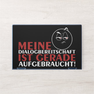 Meine Dialogbereitschaft ist gerade aufgebraucht! HP Laptop Skin