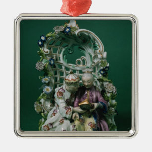 Meissen arbour group, after a painting by Boucher Metal Ornament
