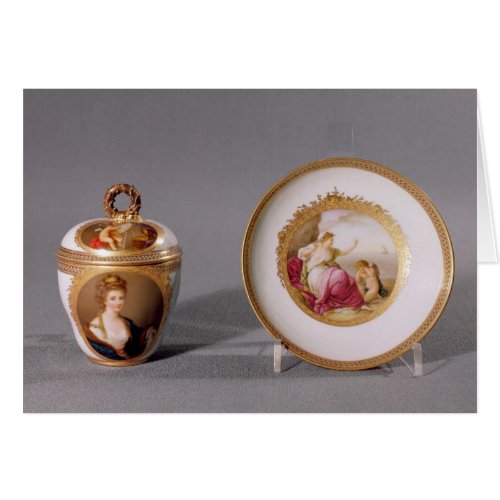 Meissen cup cover and saucer