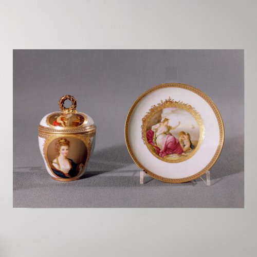 Meissen cup cover and saucer poster