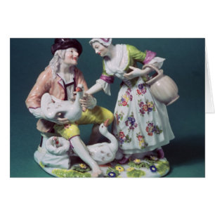 Meissen figure of a poultry seller, c.1750 cards