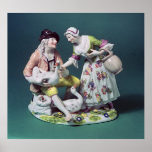 Meissen figure of a poultry seller, c.1750 poster