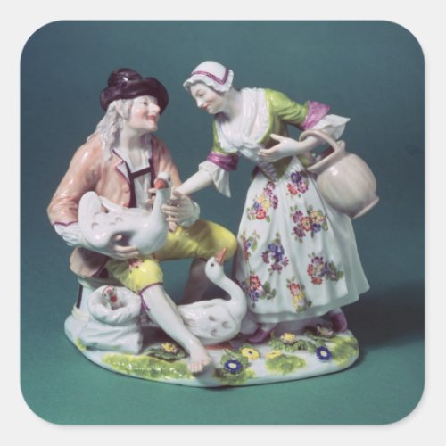 Meissen figure of a poultry seller c1750 square sticker
