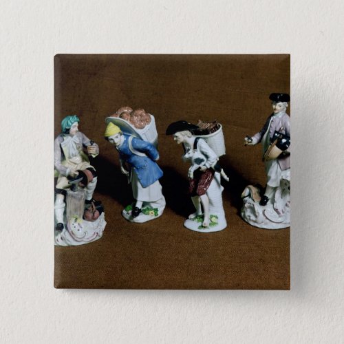 Meissen figuressaddlergoat seller pinback button