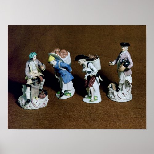 Meissen figuressaddlergoat seller poster