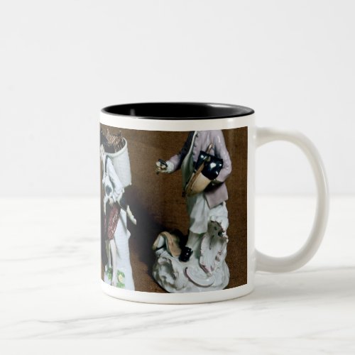 Meissen figuressaddlergoat seller Two_Tone coffee mug