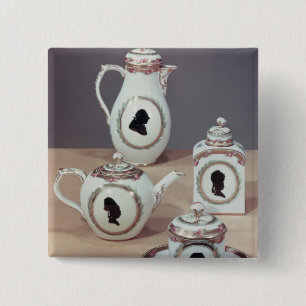 Meissen tea service pinback button
