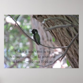 Meister Eckhart Contemplation Quote Poster by ingasi at Zazzle