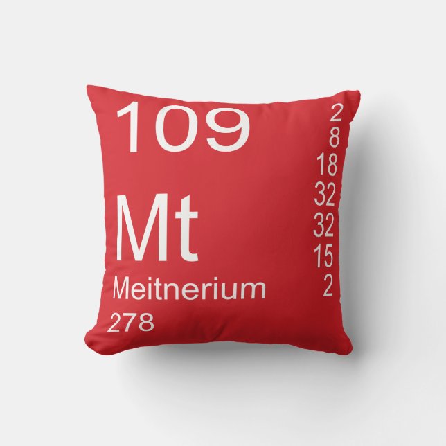 Meitnerium Throw Pillow (Front)