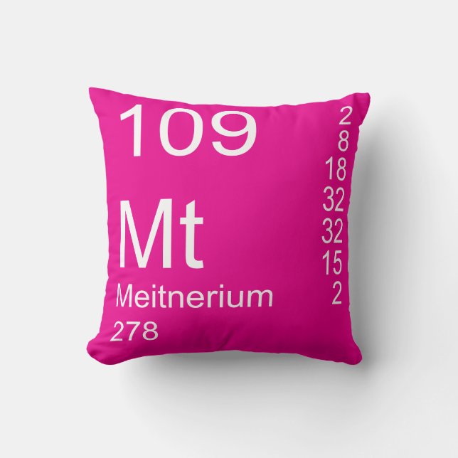 Meitnerium Throw Pillow (Front)