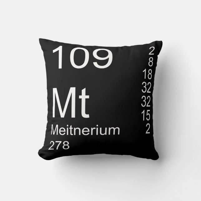 Meitnerium Throw Pillow (Front)
