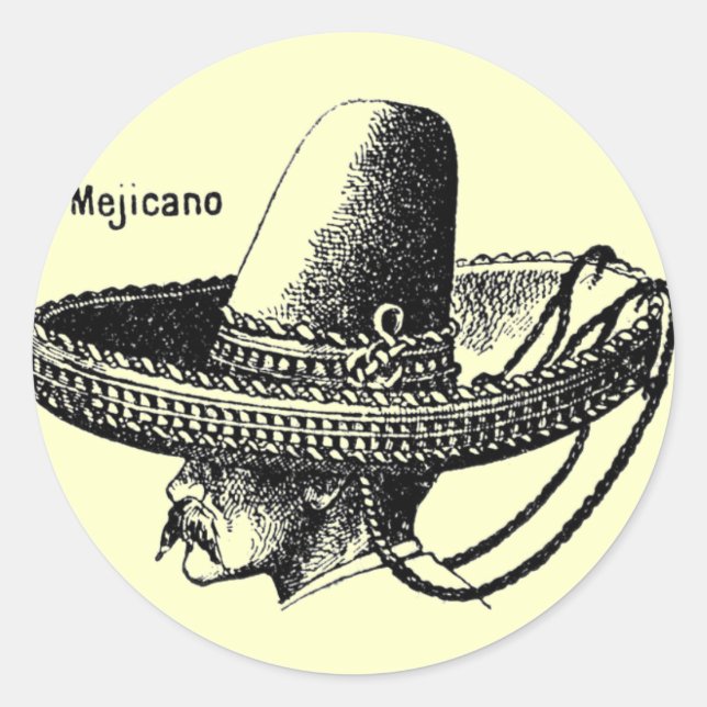 Mejicano-Mexicano Classic Round Sticker (Front)