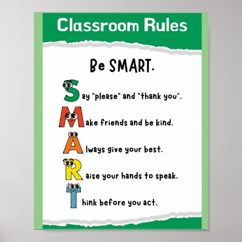 MEKIMI_ Creative Classroom Rules Poster