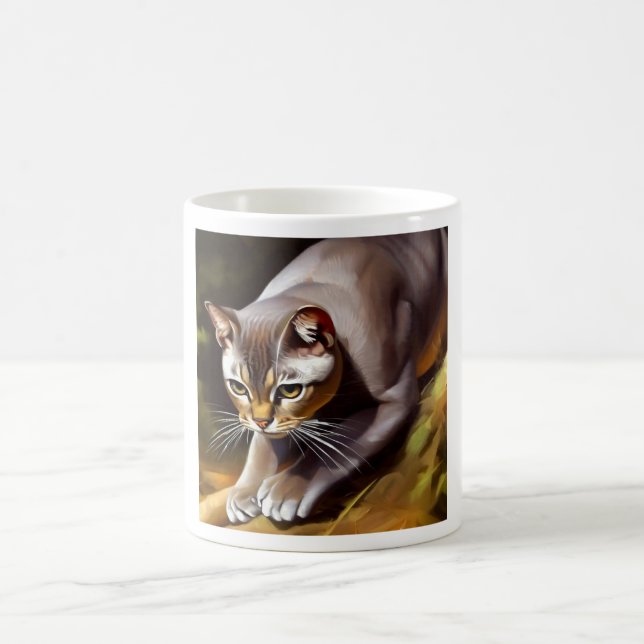 Mekong Bobtail Cat  Coffee Mug (Center)