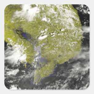 Mekong Delta and the Tonle Sap Square Sticker