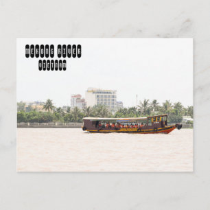 Mekong River in Vietnam Postcard