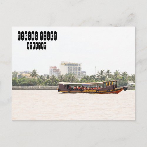 Mekong River in Vietnam Postcard