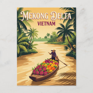 Mekong River Vietnam Postcard