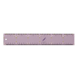 Mel Mae Schmidt Stationery mauve Vintage Flowers Ruler