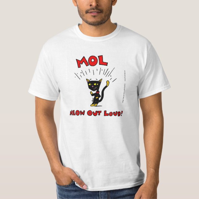 Mel MOL: MEOW OUT LOUD! Mens Value T-Shirt (Front)