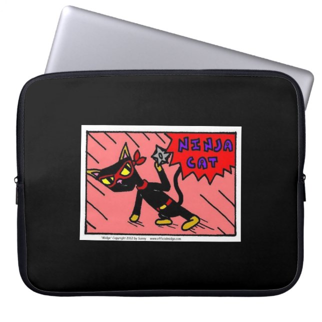 Mel NINJA CAT Laptop Sleeve (Front)