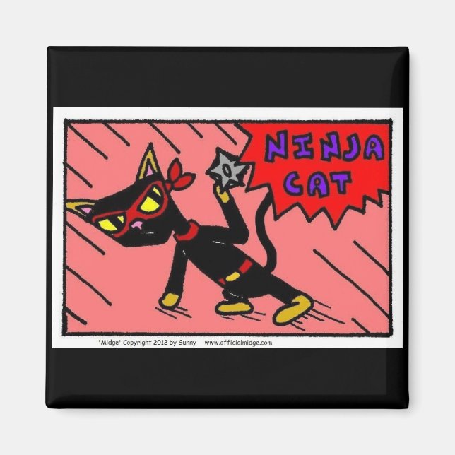 Mel NINJA CAT Magnet (Front)