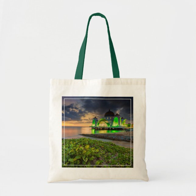 Melaka During Sunset | Masjid Selat Tote Bag (Front)