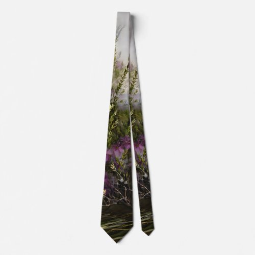 Melaleuca Garden Watercolours Valentines Neck Tie