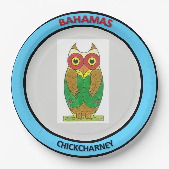Melamine Plate Chickcharnie Bahamas (Front)