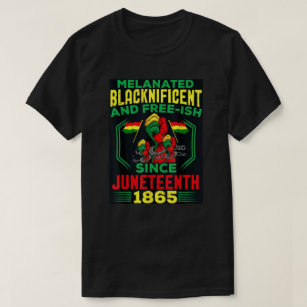 Melanated Blacknificant And Free-ish Juneteenth T-Shirt