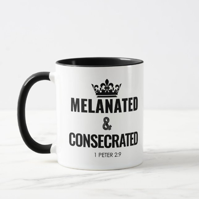 Melanated & Consecrated Scripture Mug (Left)
