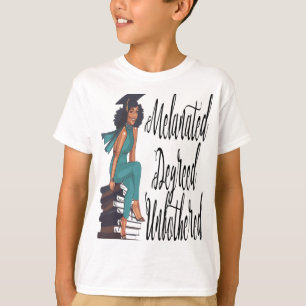 Melanated Degreed Black Girl Magic Graduation T-Shirt