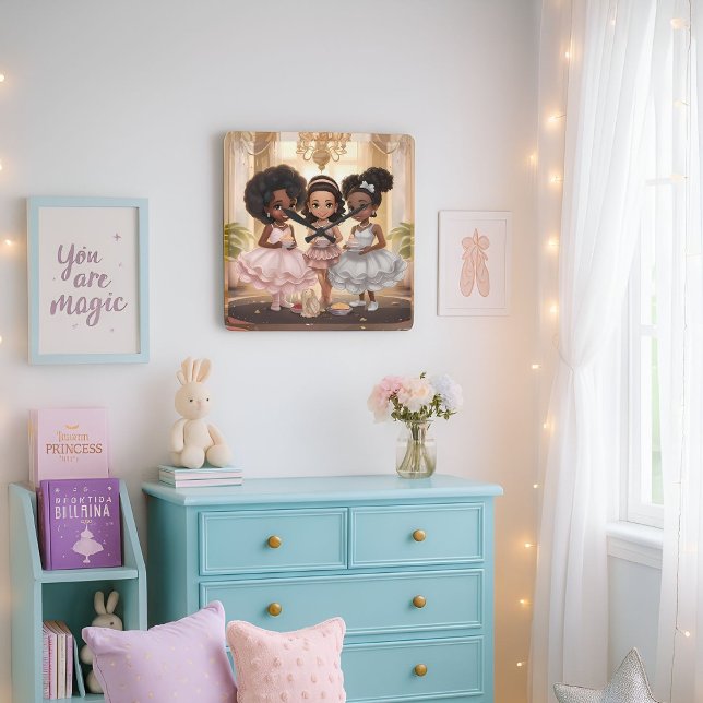 Melanated Magic Tea Party Wall Clock (Creator Uploaded)