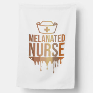 Melanated Nurse African-American Black National House Flag